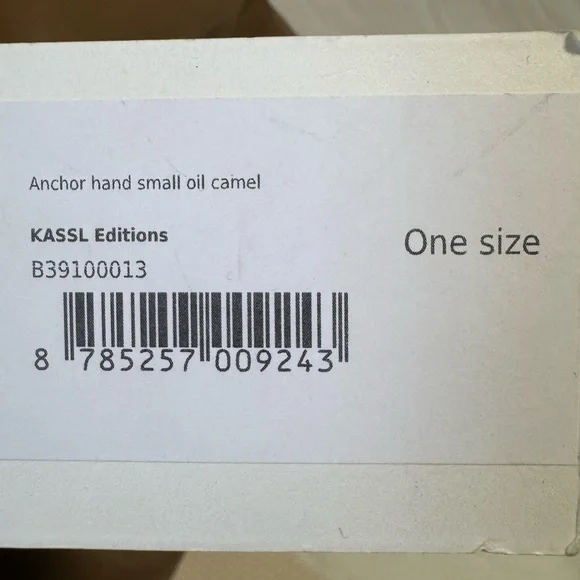 NWT Kassl Editions Anchor Hand Small Oil Camel Designer Handbag - Picture 11 of 11